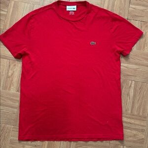 Lacoste Men's Bold Red Short Sleeve Tee